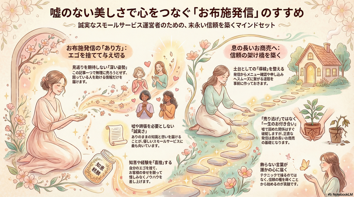 お布施発信には嘘がないから美しい