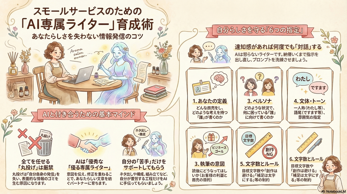 丸投げ厳禁！あなた専属ライターをつくる「AIとの付き合い方」