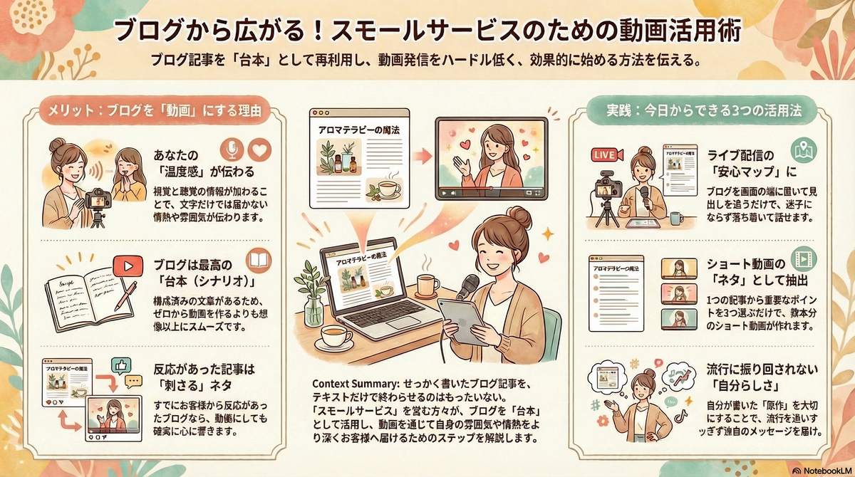 ブログから動画は鉄板リサイクル