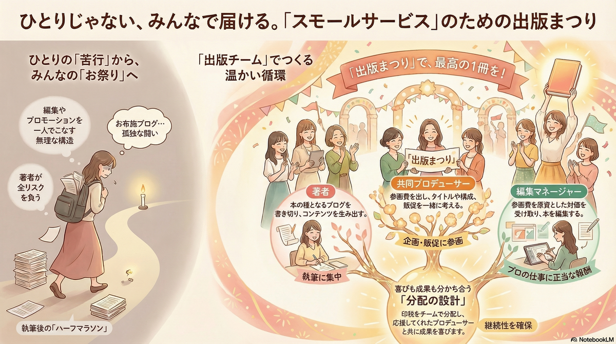 お布施ブログのその先へ。「みんなで作って、みんなで売る」出版