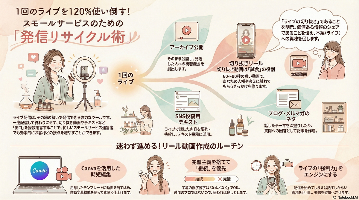 ライブ配信を使いまわせ（1）ショート動画編