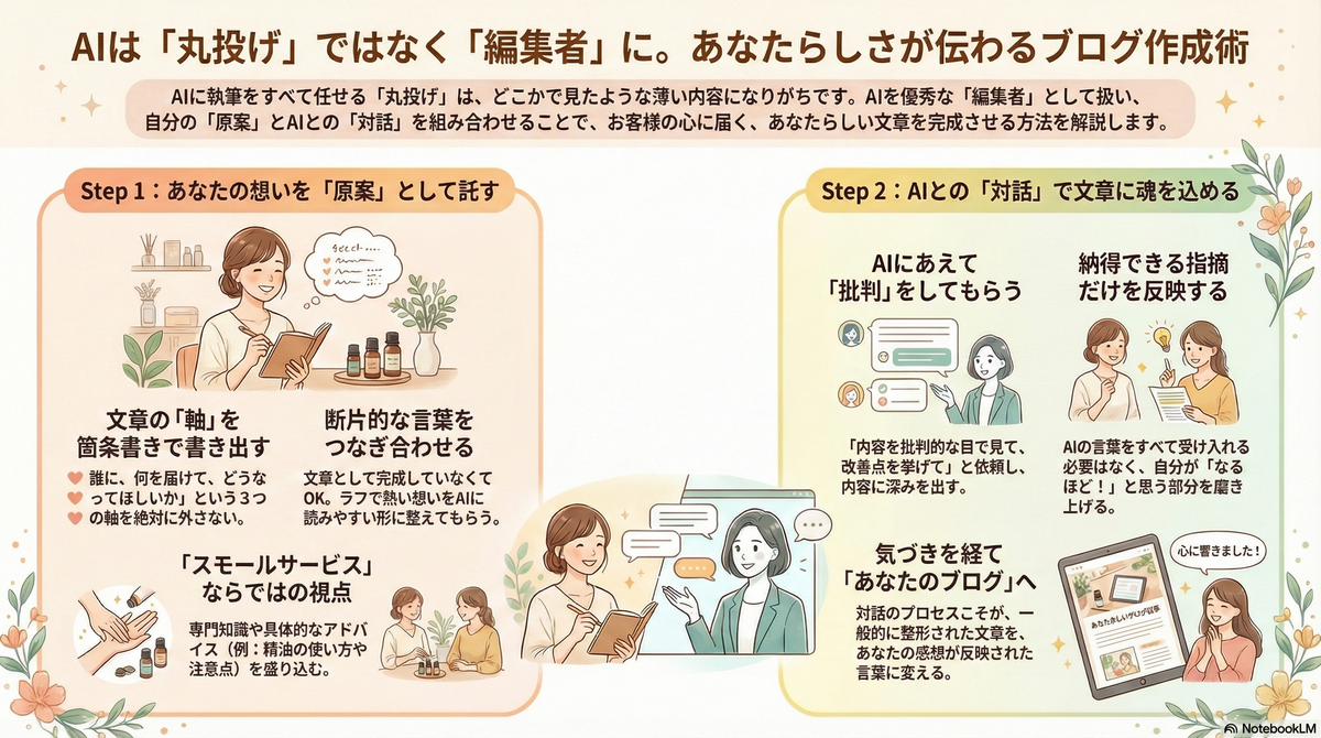 AIと自分らしいブログを書く一つのアイデア