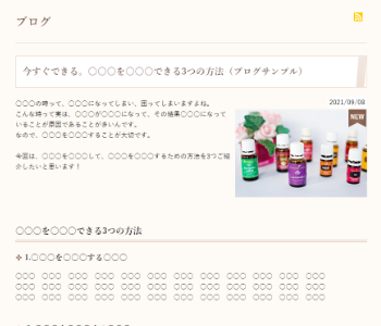 ブログページ