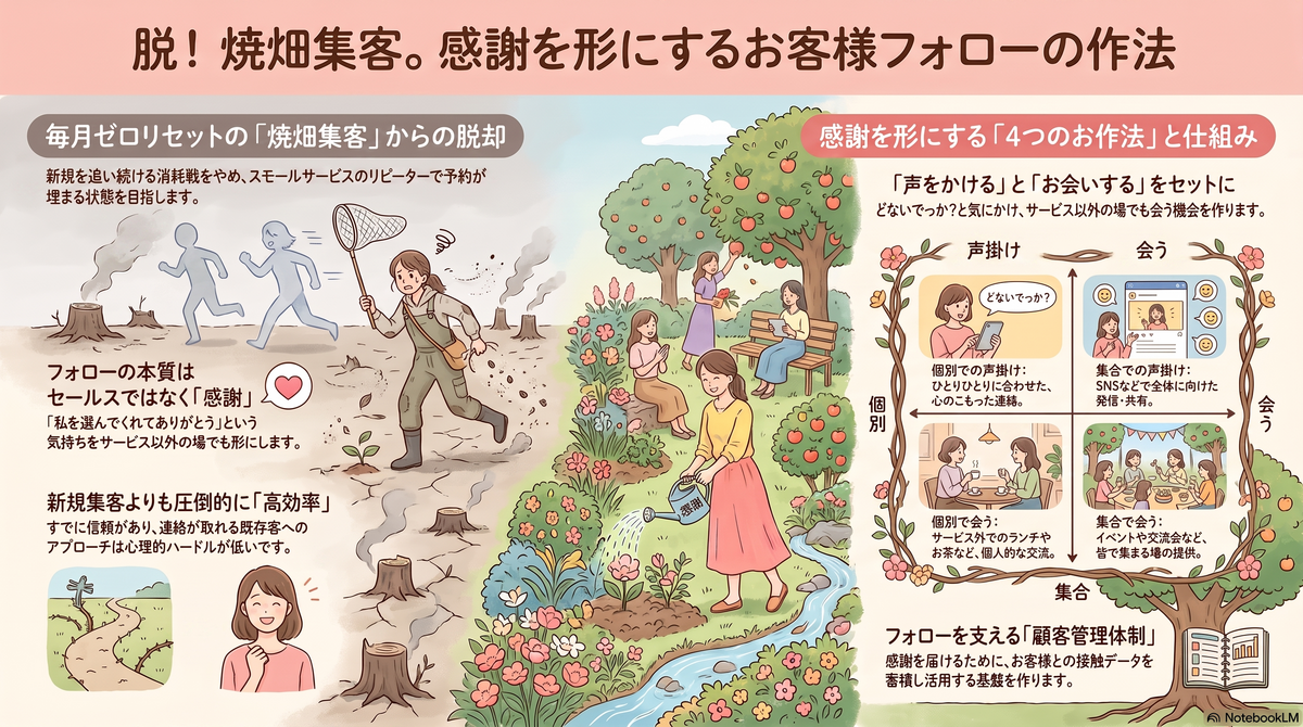 感謝を形にするお客様フォローの作法【集客卒業セミナー】