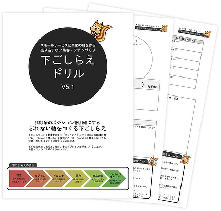 集客ファンづくり下ごしらえドリル